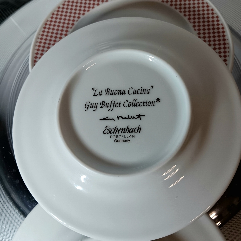 Guy Buffet Eschenbach Italian Kitchen Appetizer Plates Set of Four - Picture 4 of 4